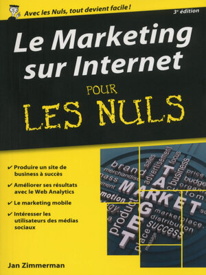 cover image of Marketing sur Internet Pour les Nuls, édition poche